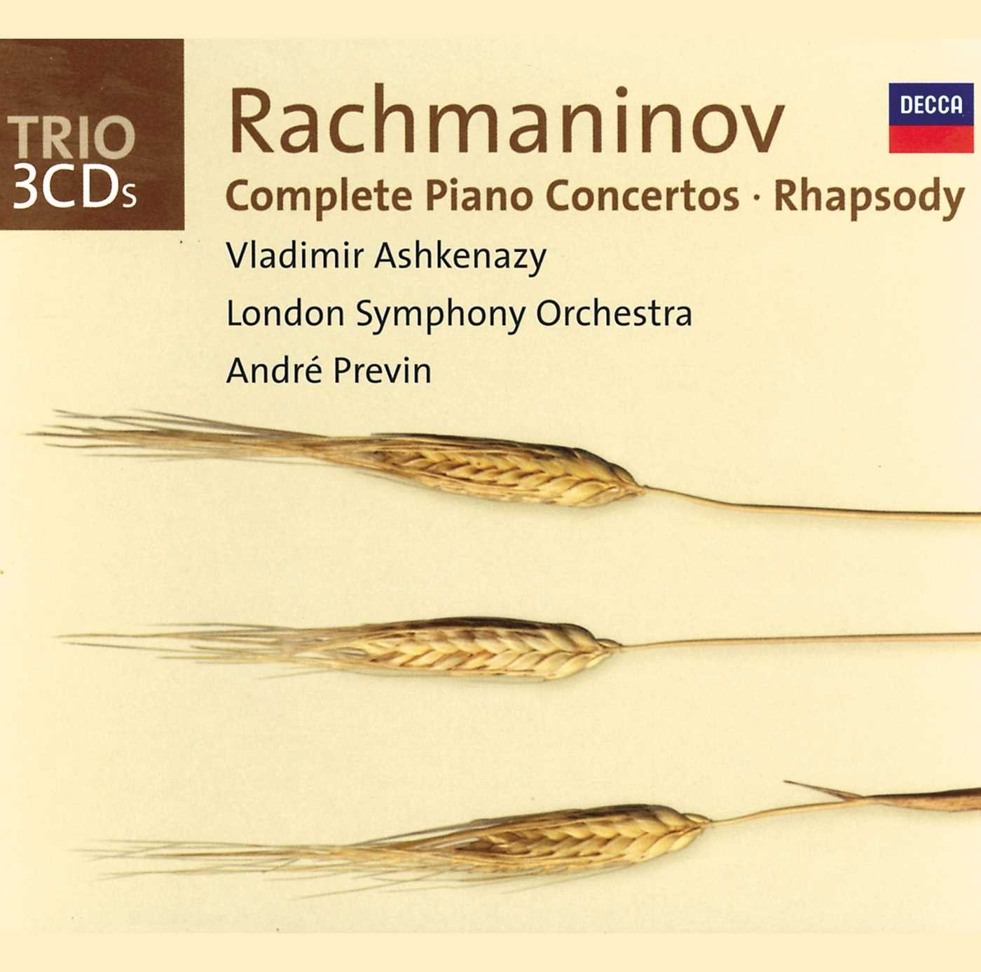 Rachmaninov: Complete Piano Concertos/rhapsody on a Theme of Paganini