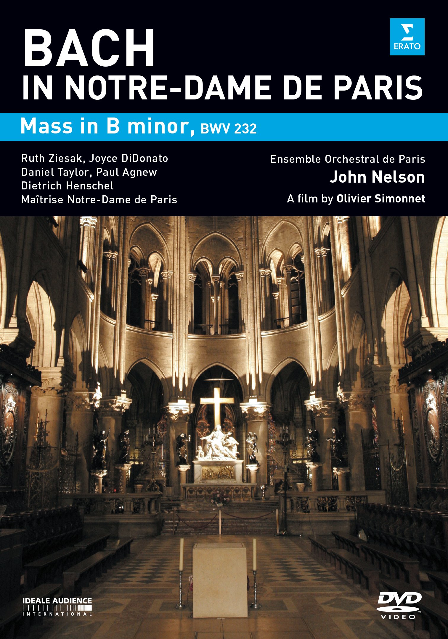 Bach -- Mass in B Minor --- Notre-dame de Paris ----- See Photos #freepost Dvd