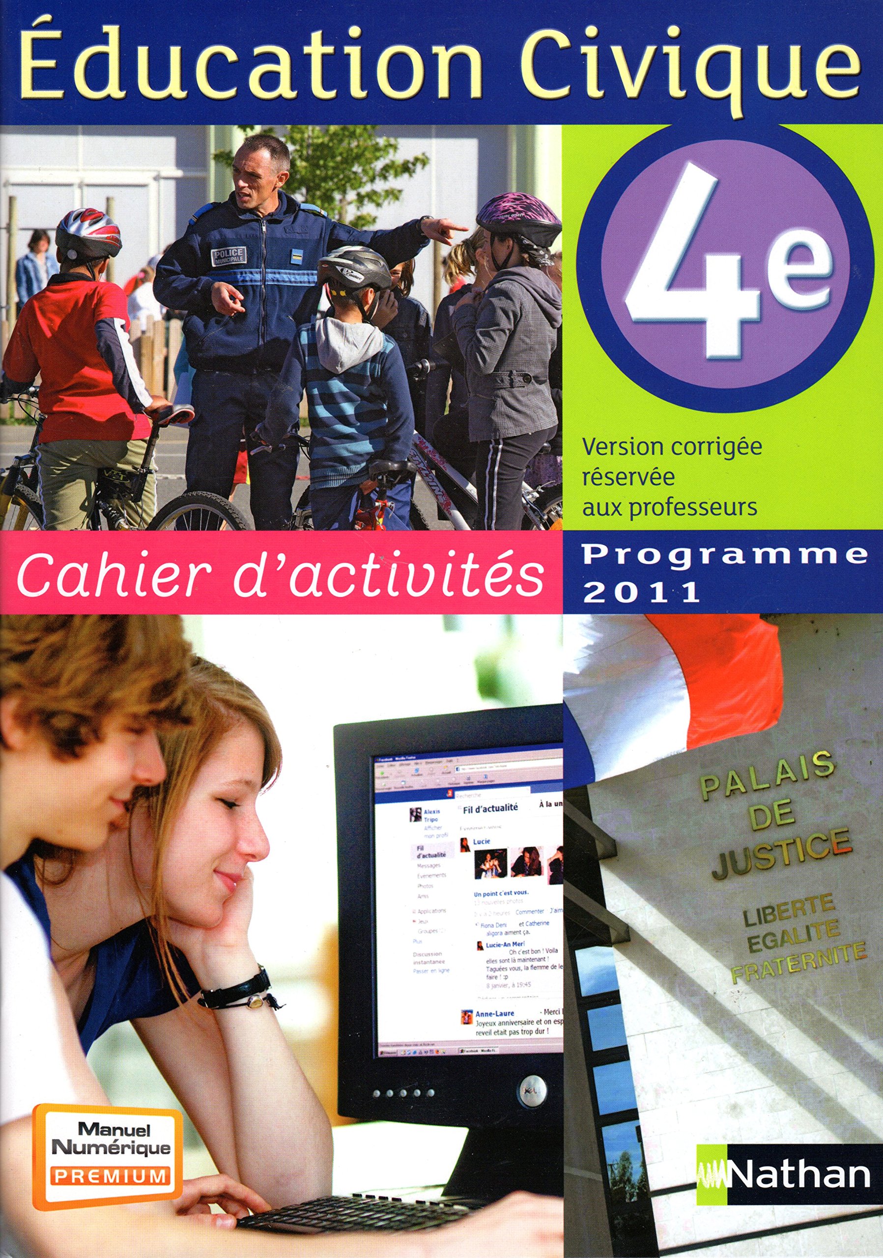 Cahier d'activités éducation civique 4e