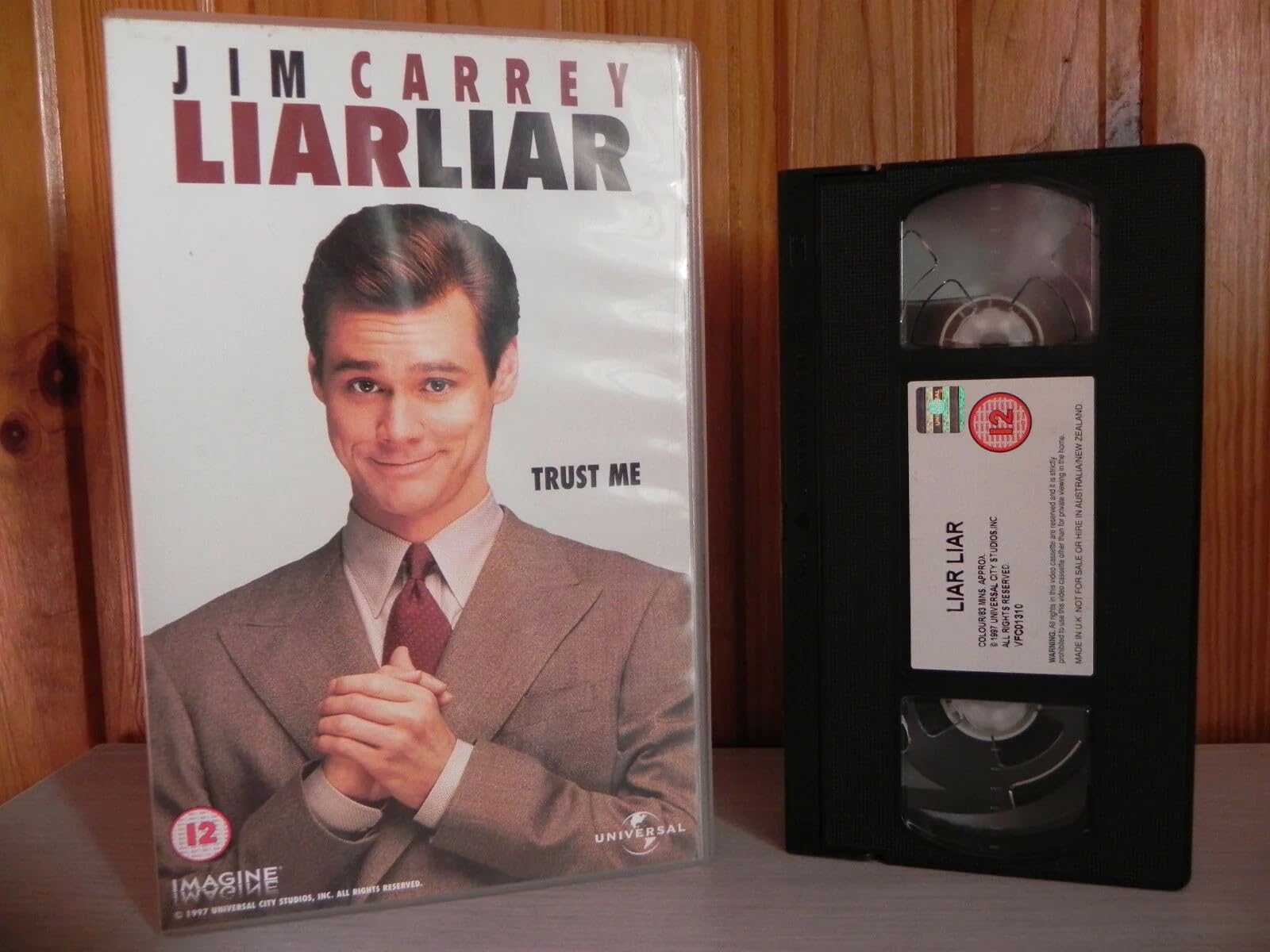 Liar Liar - Jim Carrey - Large Box - Ex-rental - Family Comedy - Universal - Vhs