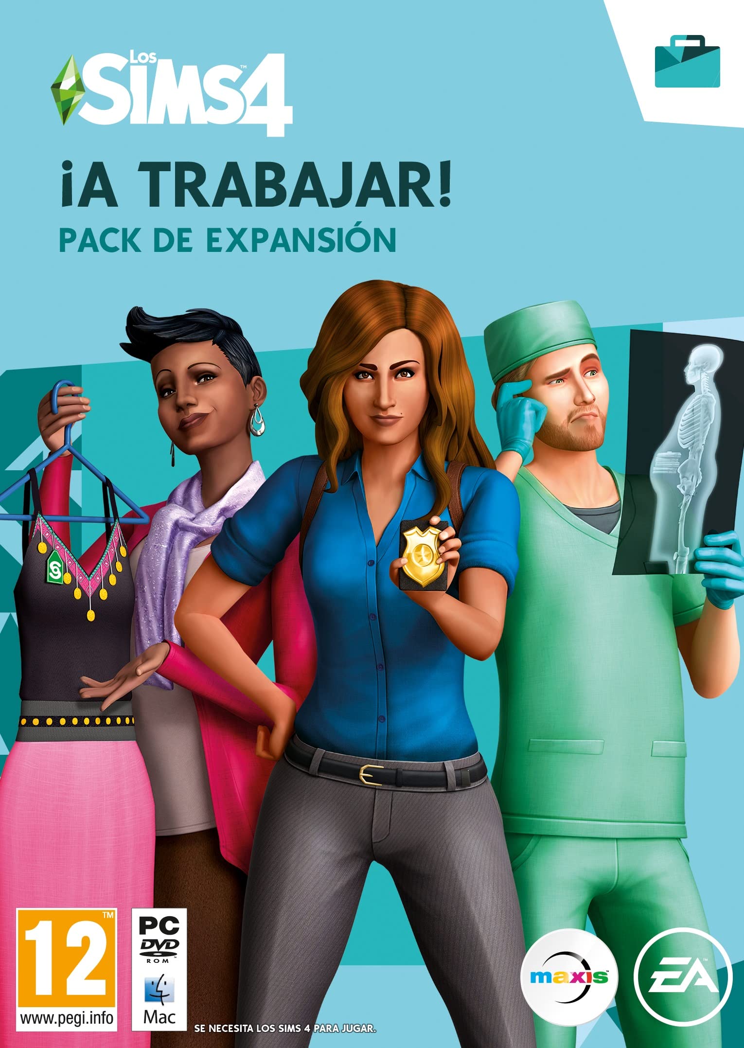 Los Sims 4 ¡a Trabajar! Pcwin | Caja con Código de Descarga | Videojuegos | Castellano