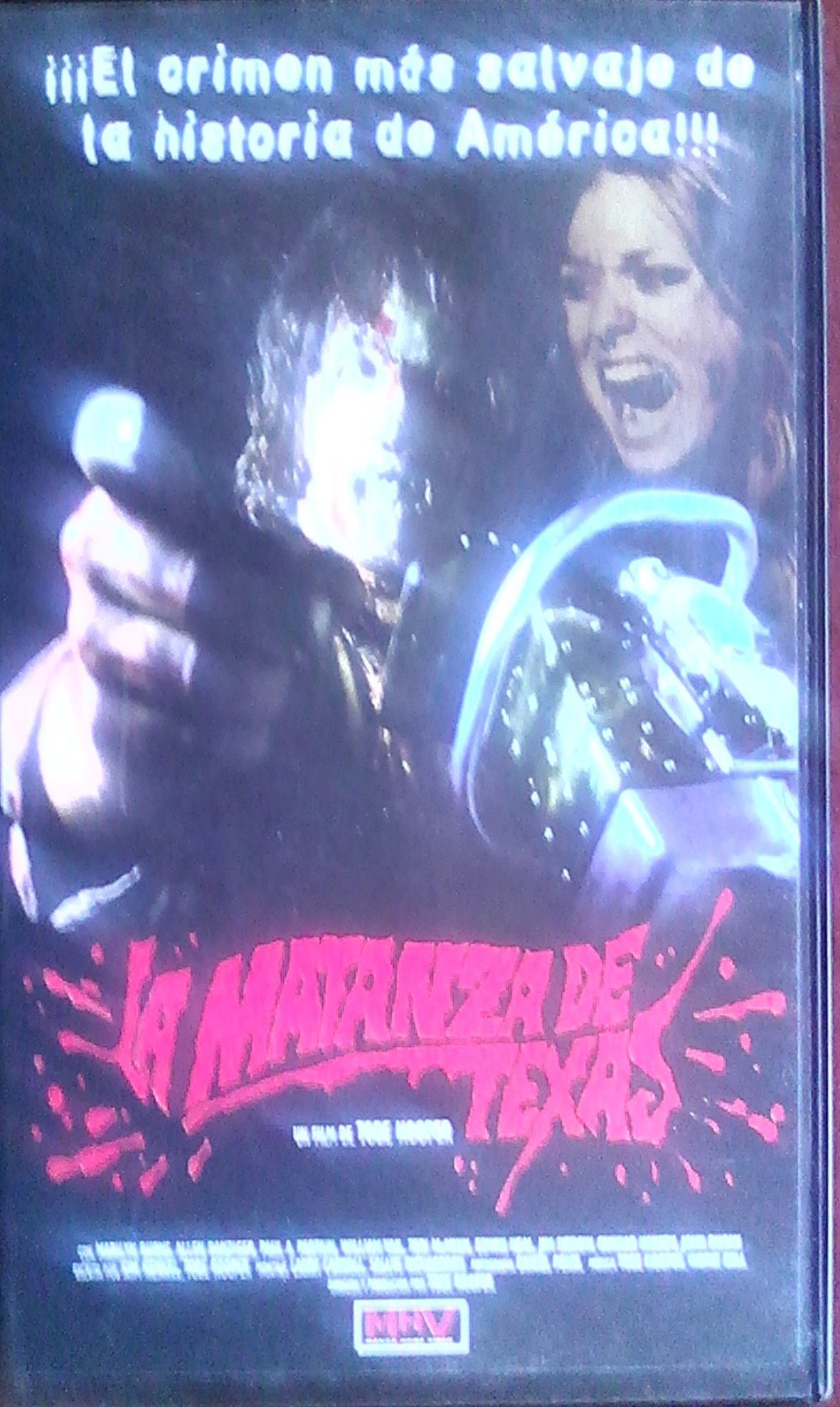 Vhs: la Matanza de Texas Us 1974 Ed. Manga Films '99 Terror Slasher Tobe Hooper