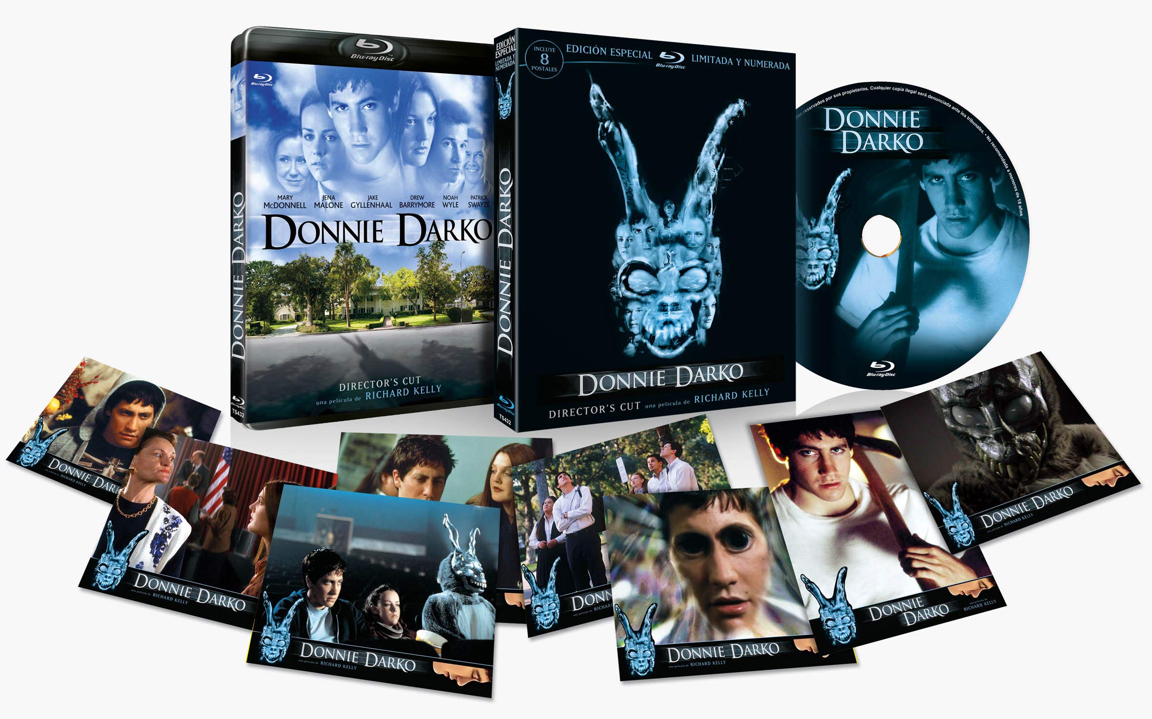 Donnie Darko Bd 2001 Director´s Cut con Funda 3d Edición Limitada y Numerada con 8 Postales