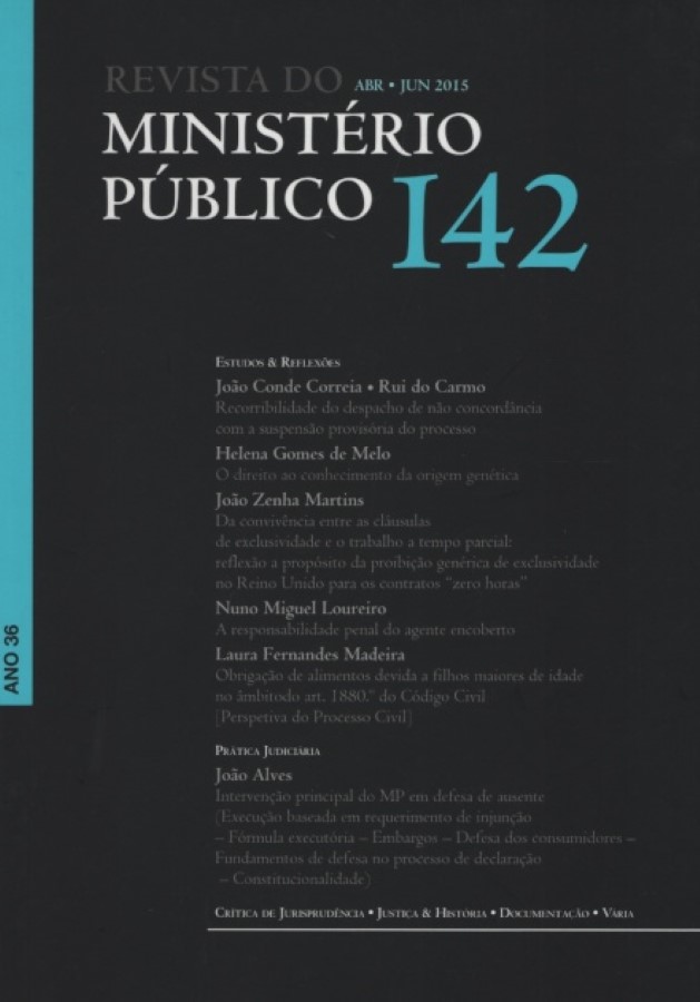 Revista Do Ministerio Publico 142