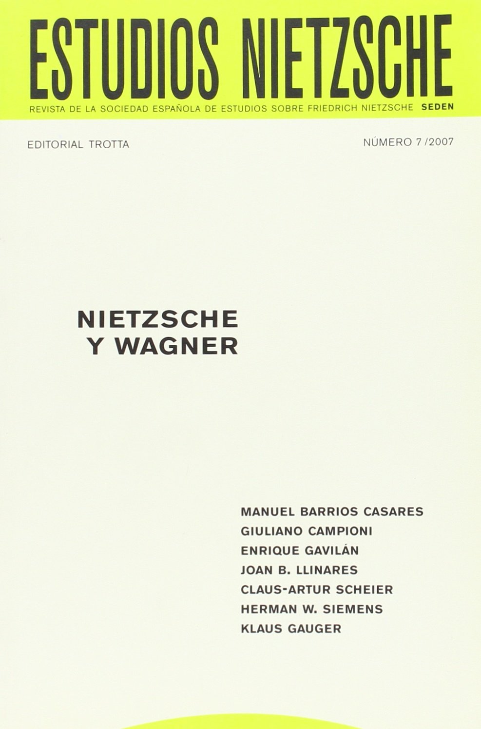 Estudios Nietzsche nº 7