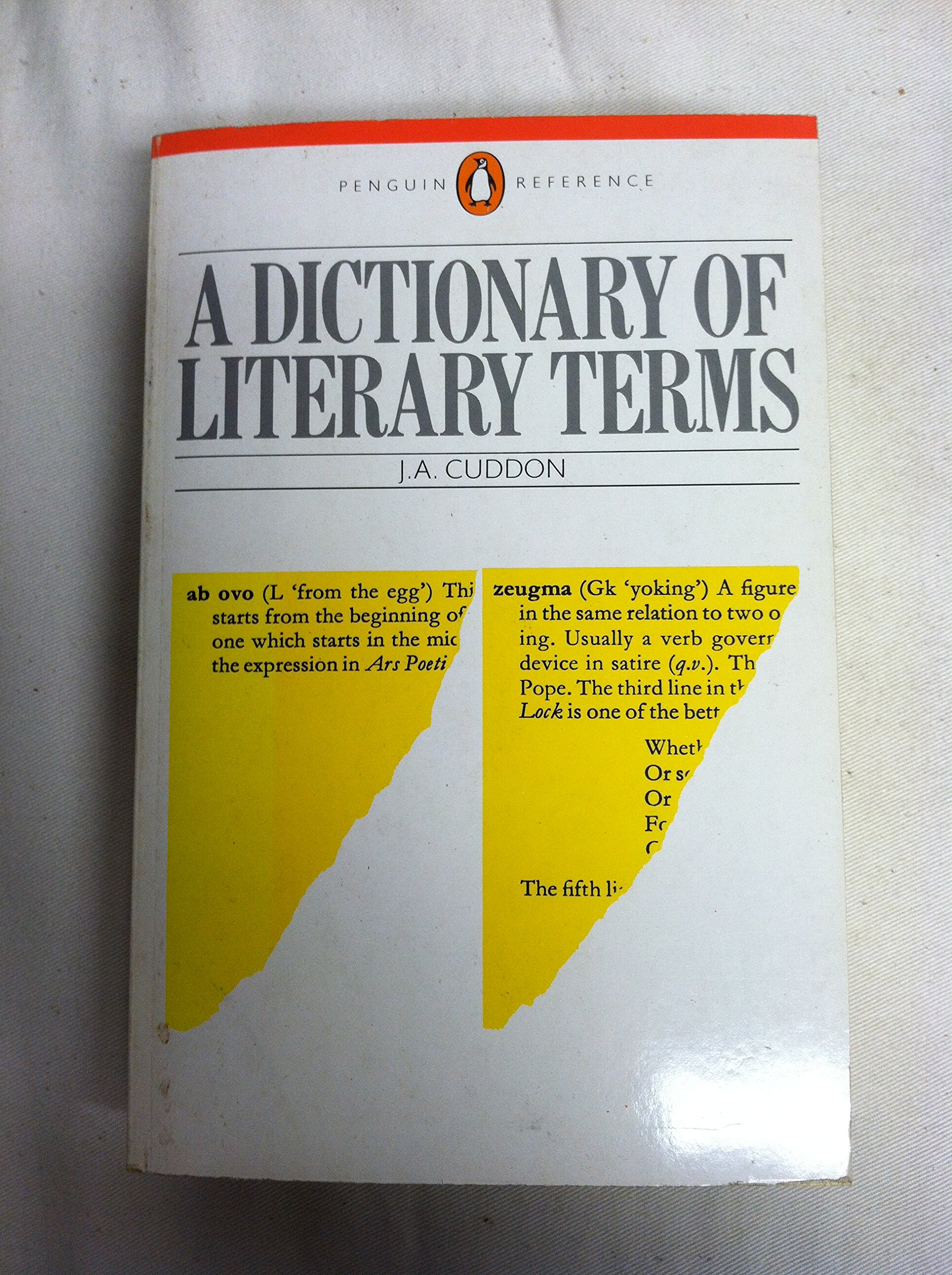 A Dictionary of Literary Terms