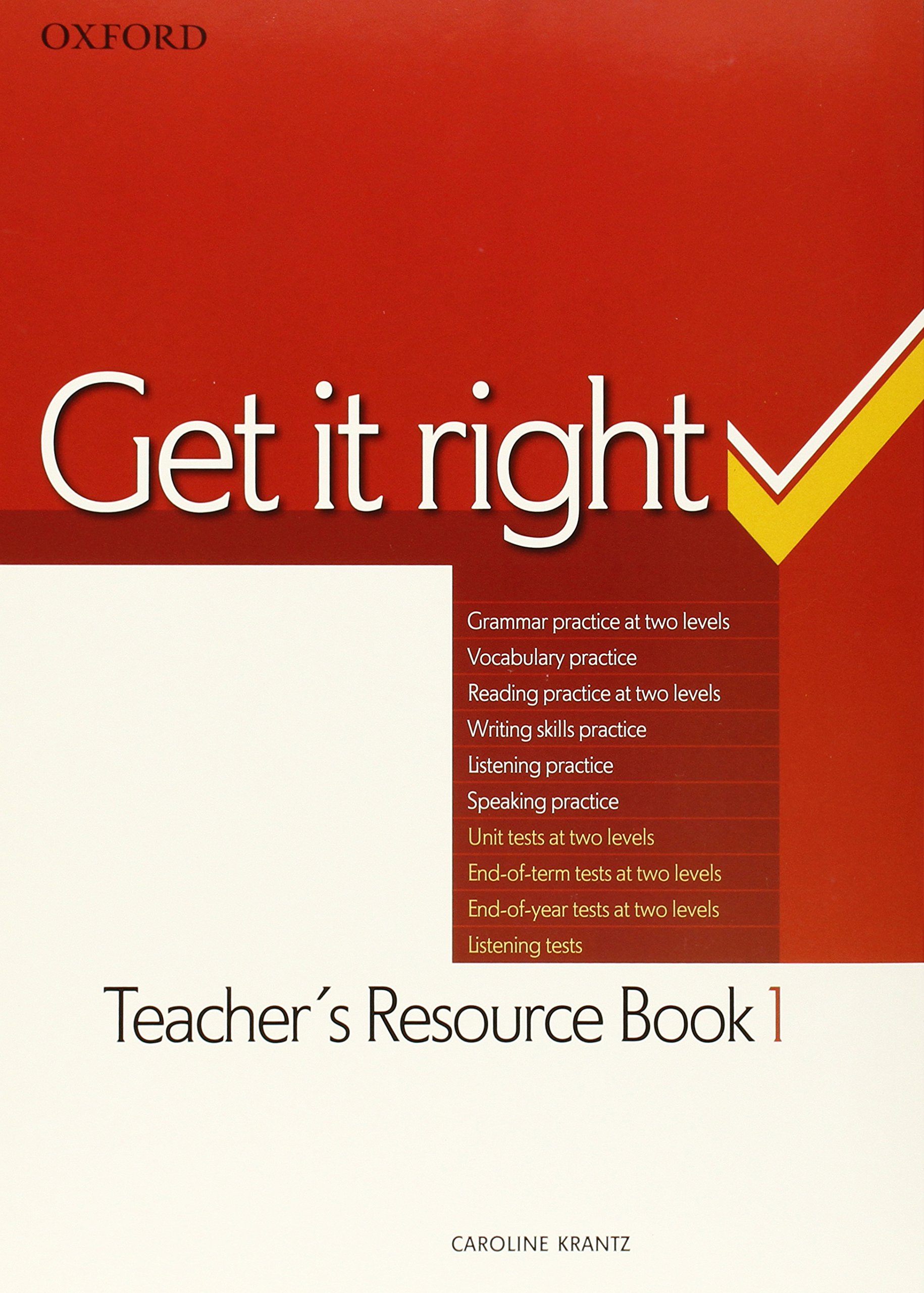 Get It Right 1. Teacher's Resource Pack