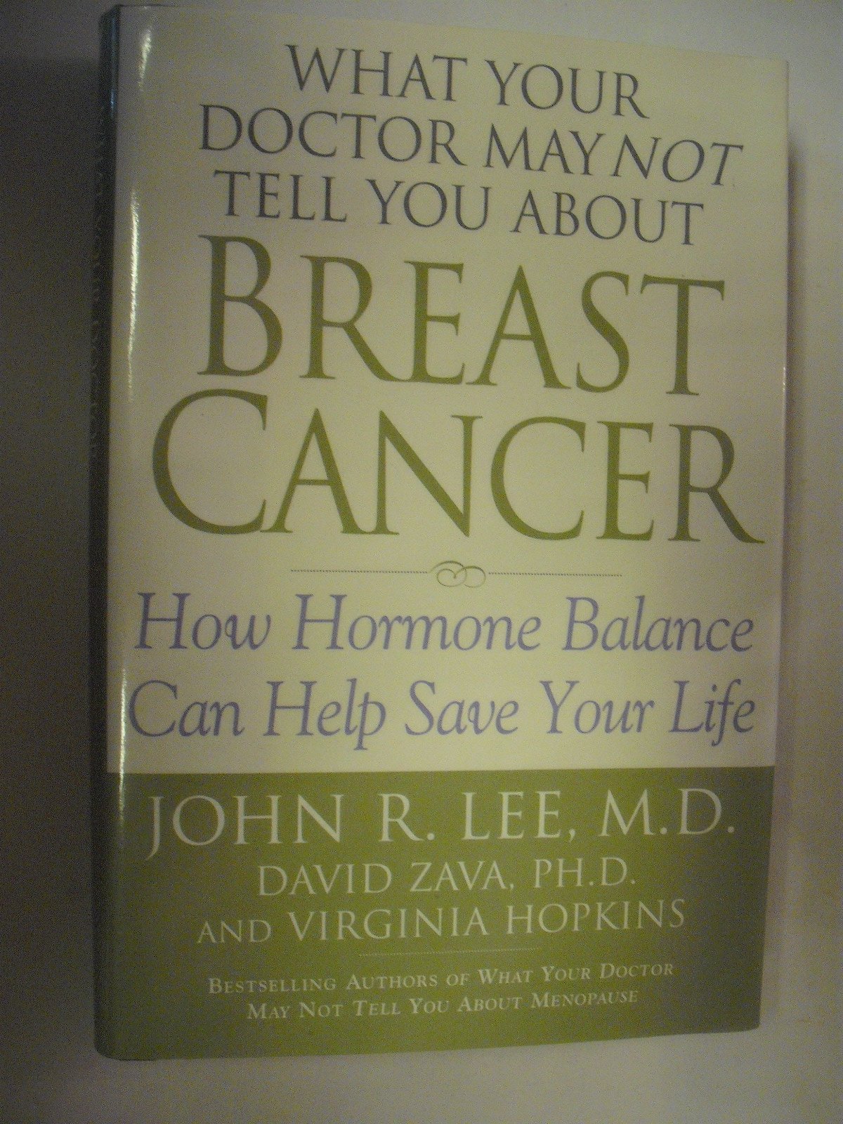 What Your Doctor May Not Tell You About: Breast Cancer: How Hormone Balance Can Help save Your Life