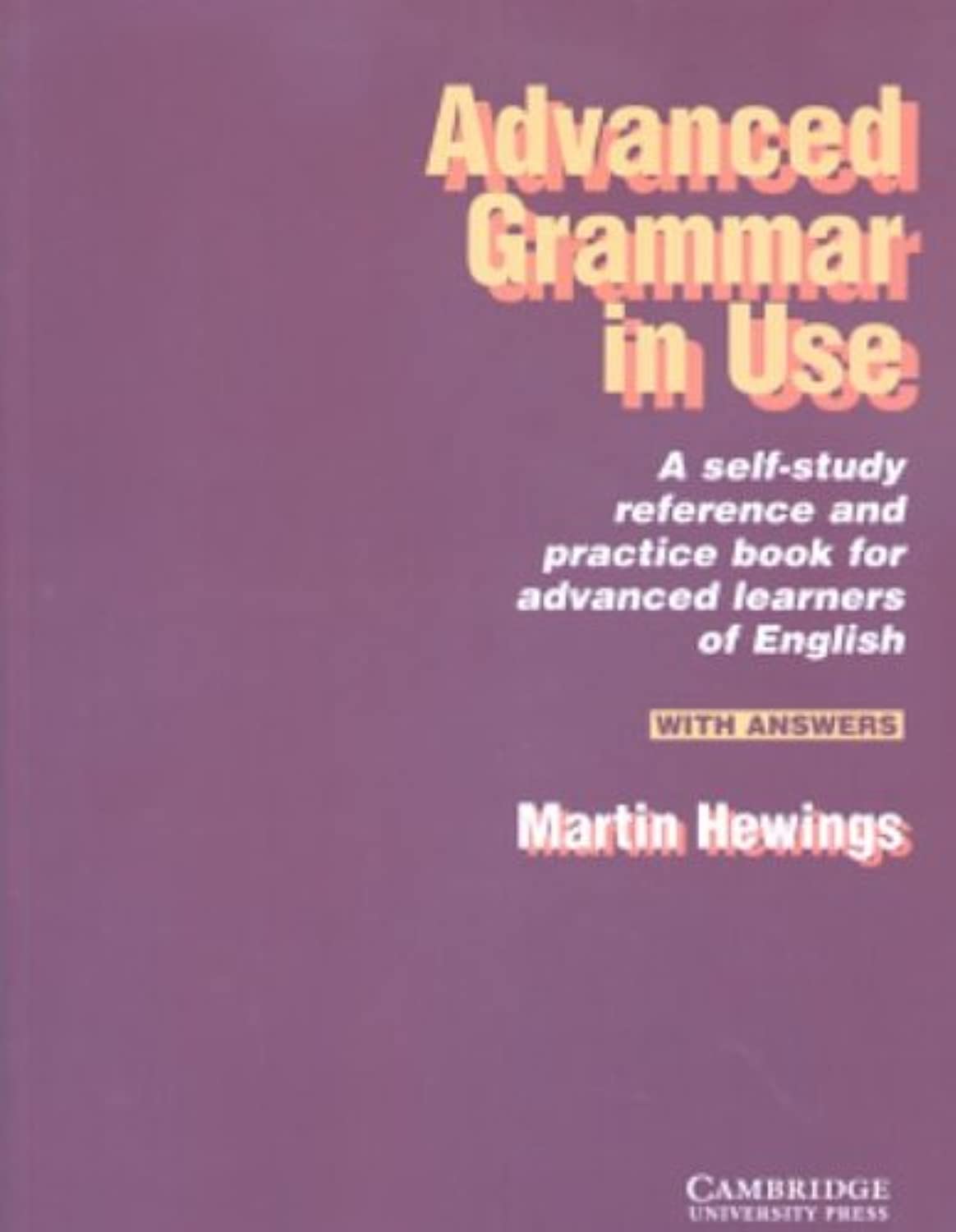 Advanced Grammar in Use. with Answers. per Le Scuole Superiori