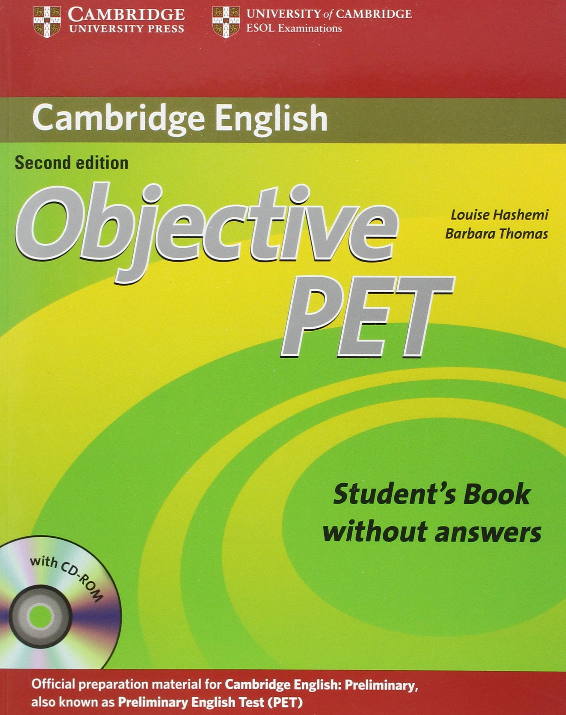 Objective Pet Student's Book without Answers with Cd-rom 2nd Edition: Second Edition