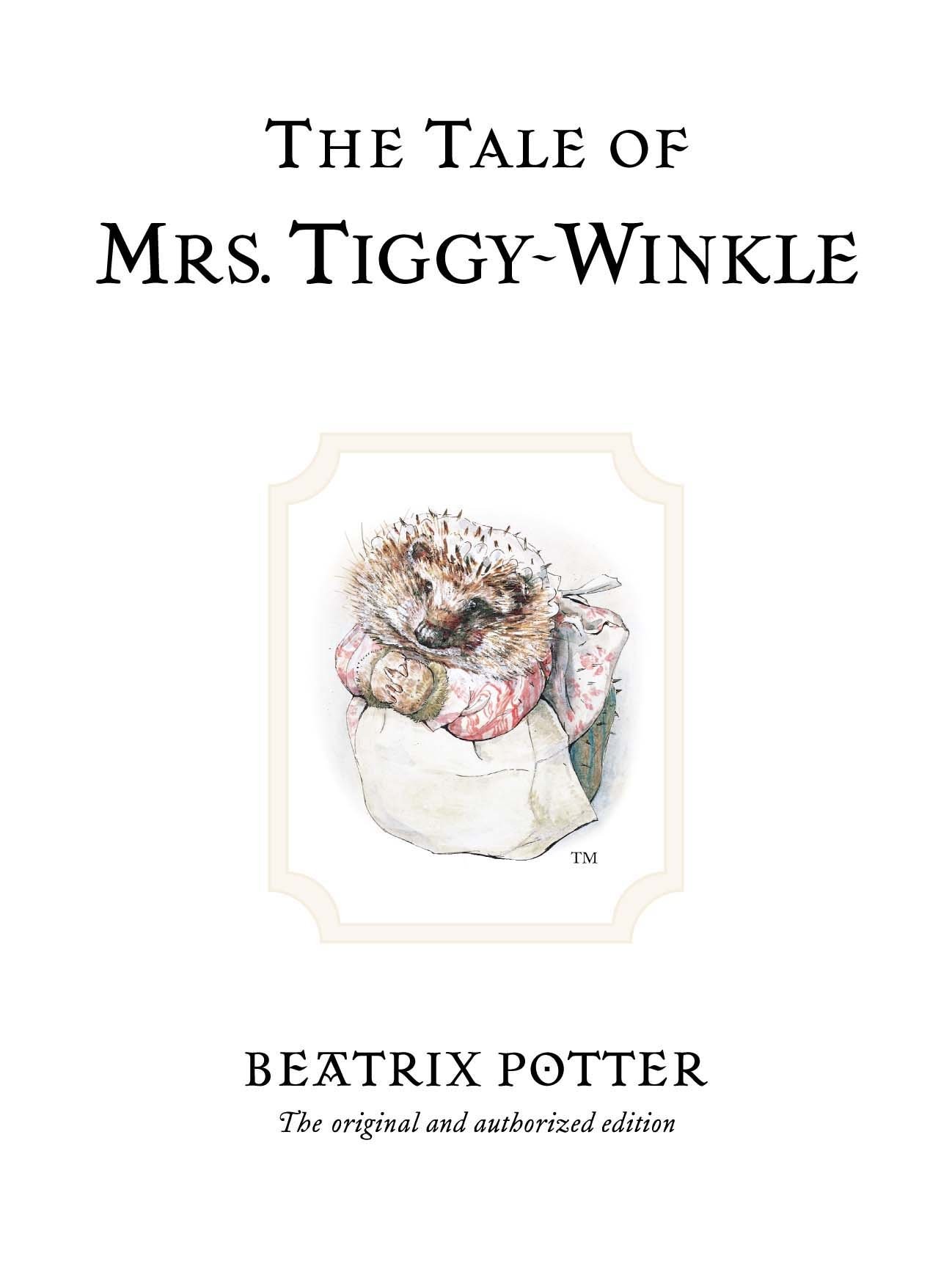 The Tale of Mrs. Tiggy-winkle