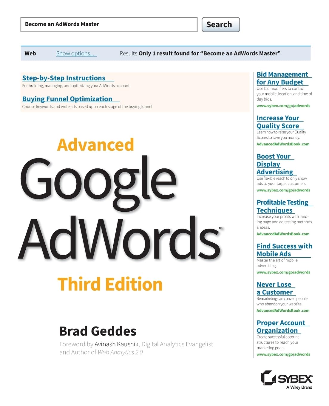 Advanced Google Adwords, 3rd Edition