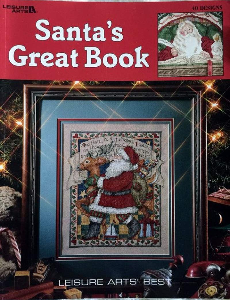 Santas Great Book-39 Popular Cross-stitch Portraits Santa Collectors Will Cherish