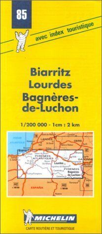 Michelin Biarritz/Lourdes/Bagneres-de-Luchon, France Map No. 85