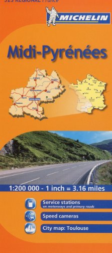 Midi-pyrenees Michelin Regional Maps