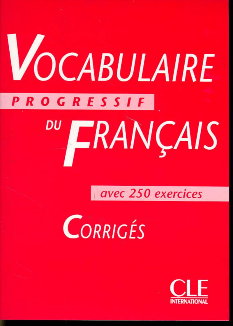 Vocabulaire progressif du français corrigés intermédiaire