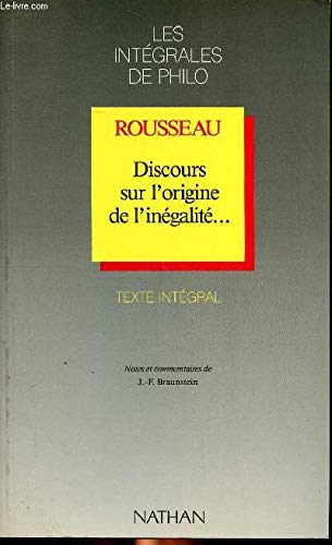 Discours Sur L'origine de L'inégalité