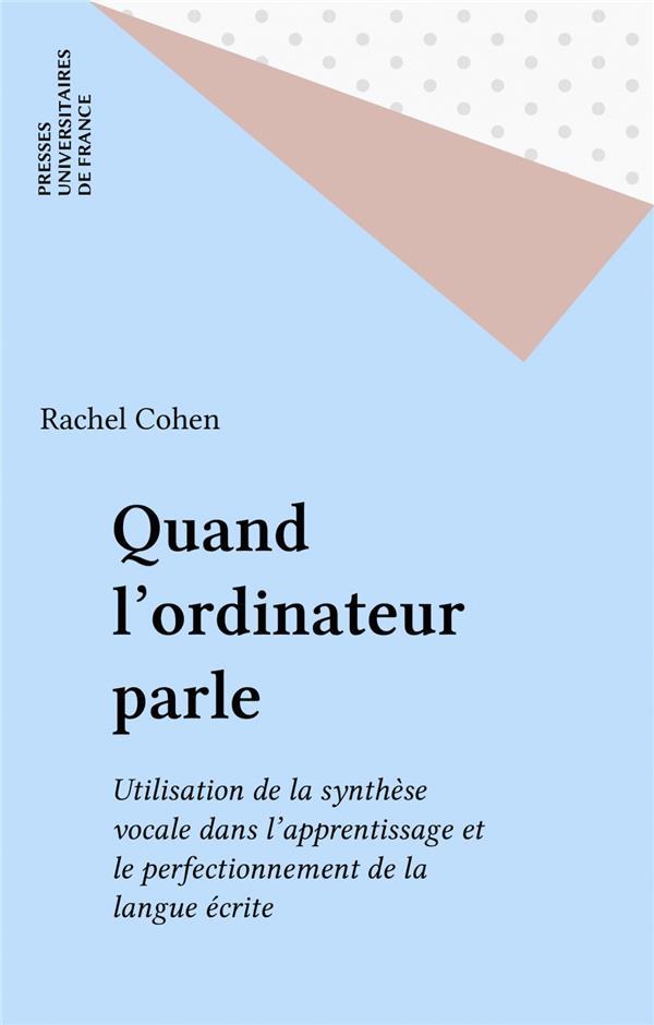 Quand l'ordinateur parle