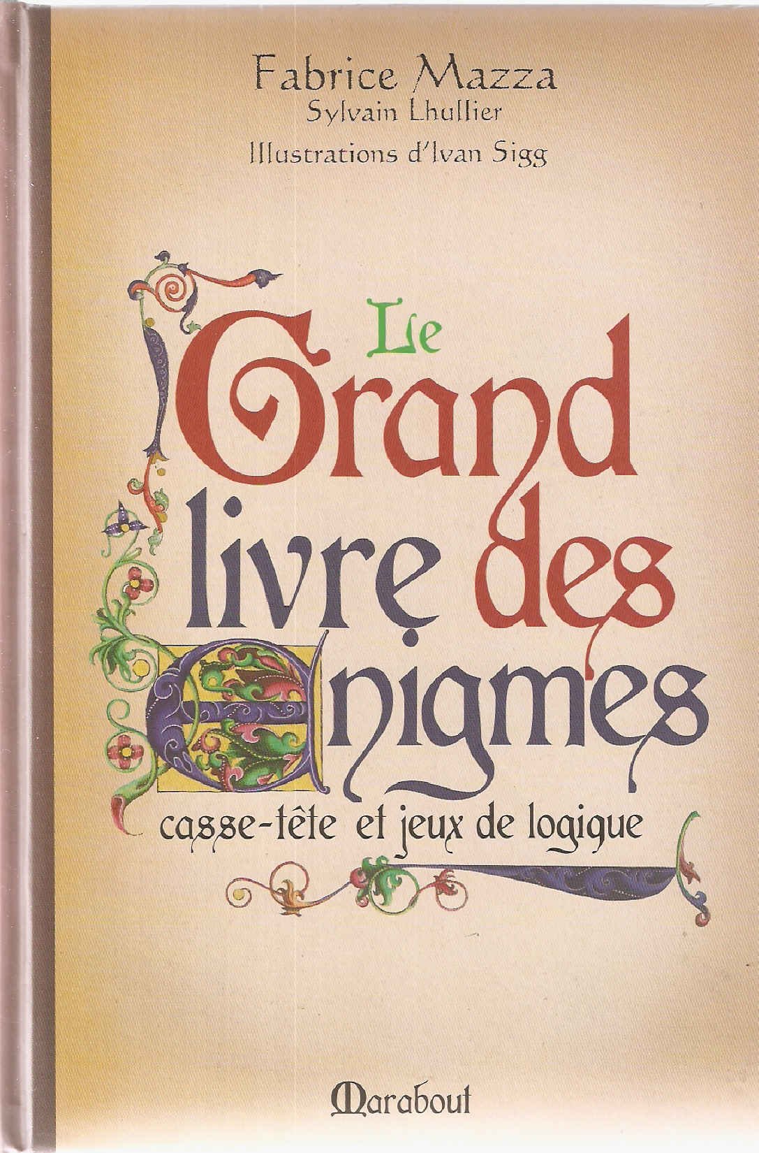 Le Grand Livre Des Énigmes - Casse-tête Et Jeux de Logique