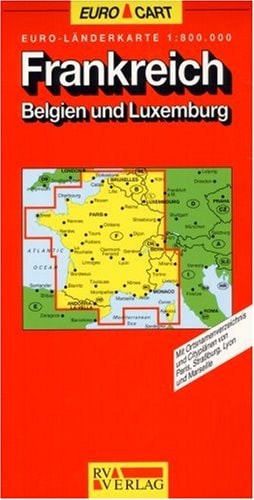 Francia Euro - Mapa de Carreteras 1 : 800.000