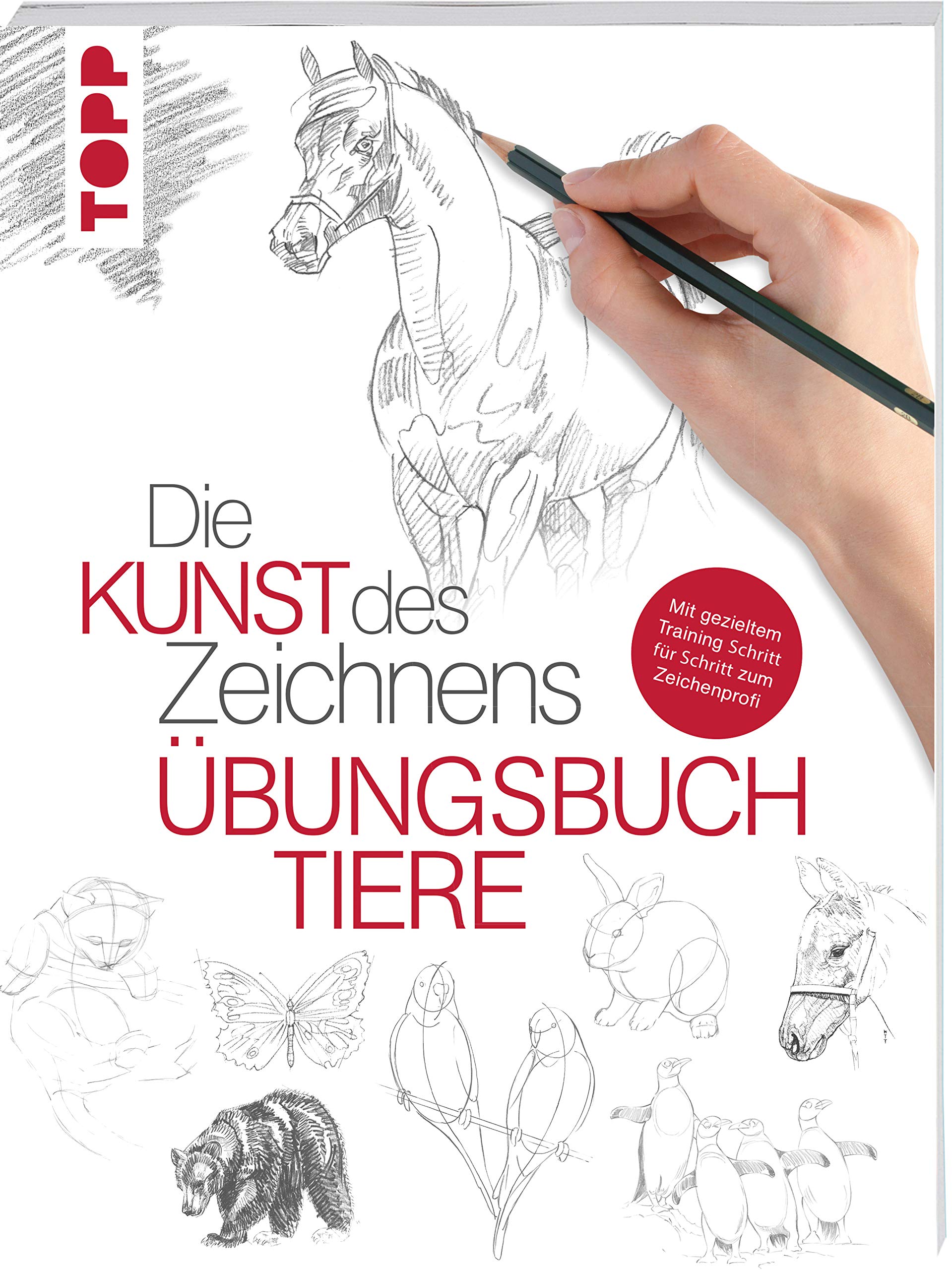 Die Kunst Des Zeichnens - Tiere Übungsbuch Mit Gezieltem Training Schritt Für Schritt Zum Zeichenprofi