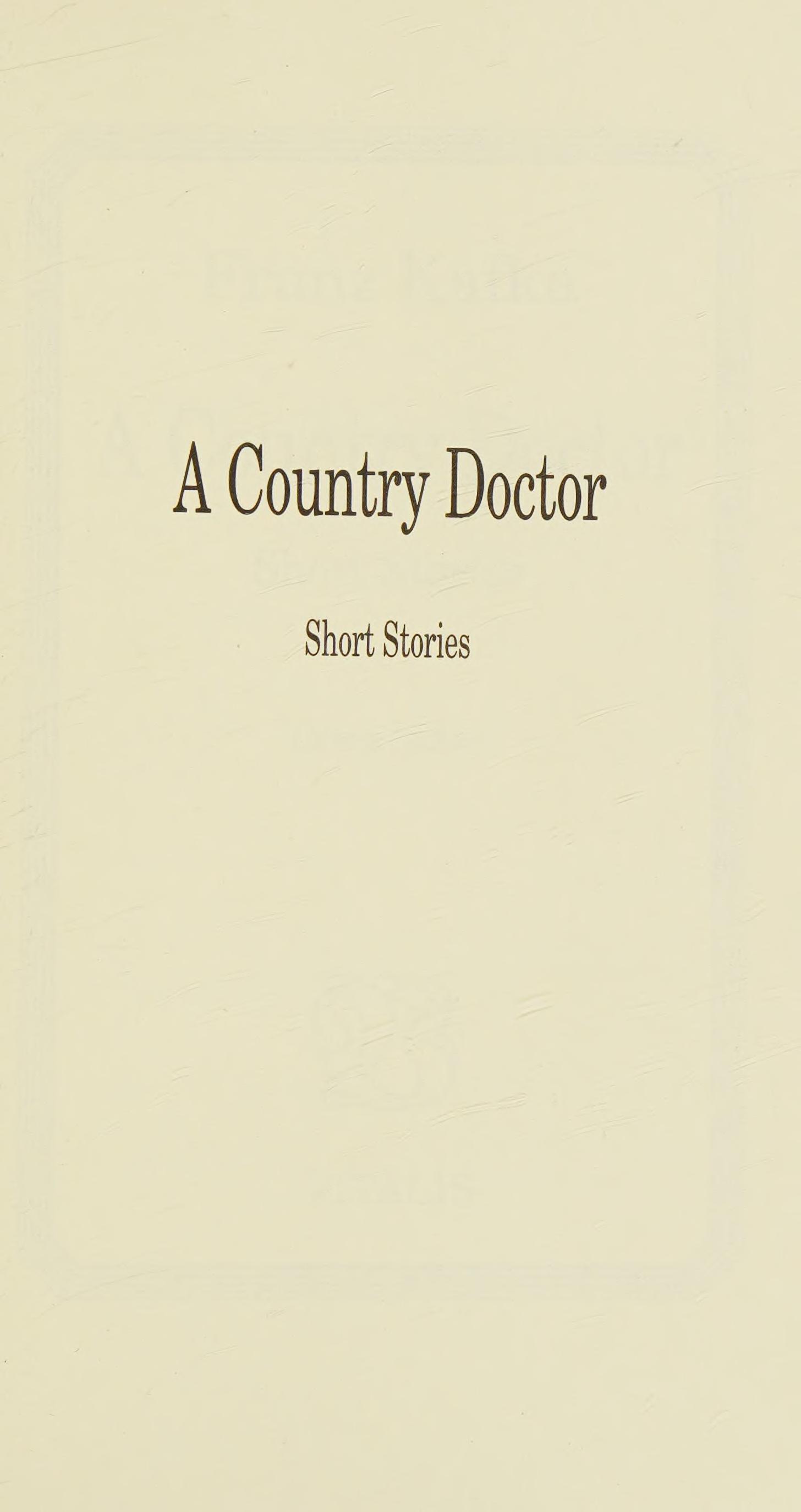A Country Doctor