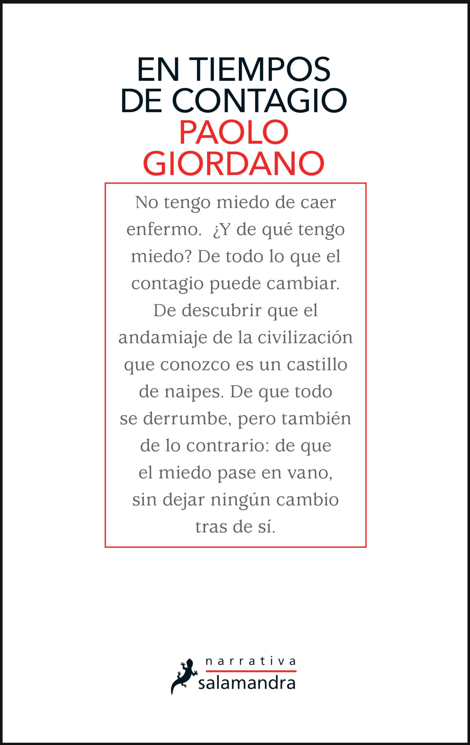 En tiempos de contagio
