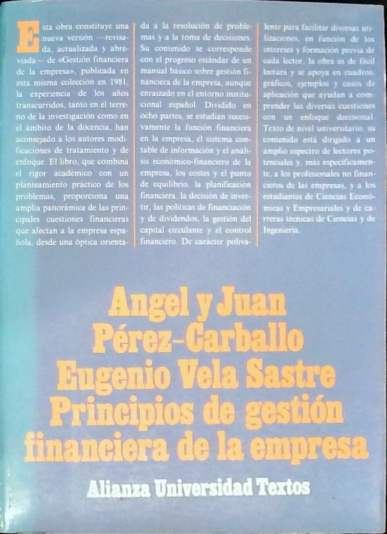 Principios de gestión financiera de la empresa