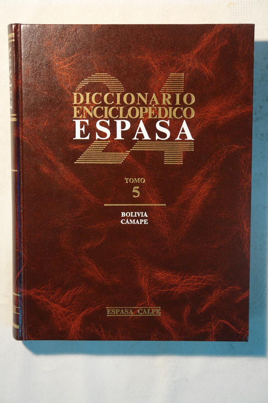 Diccionario Enciclopédico Espasa. Tomo 5