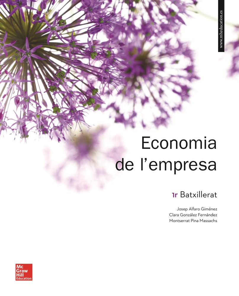 La - Economia de L'empresa 1er. Batxillerat. Llibre Alumne.