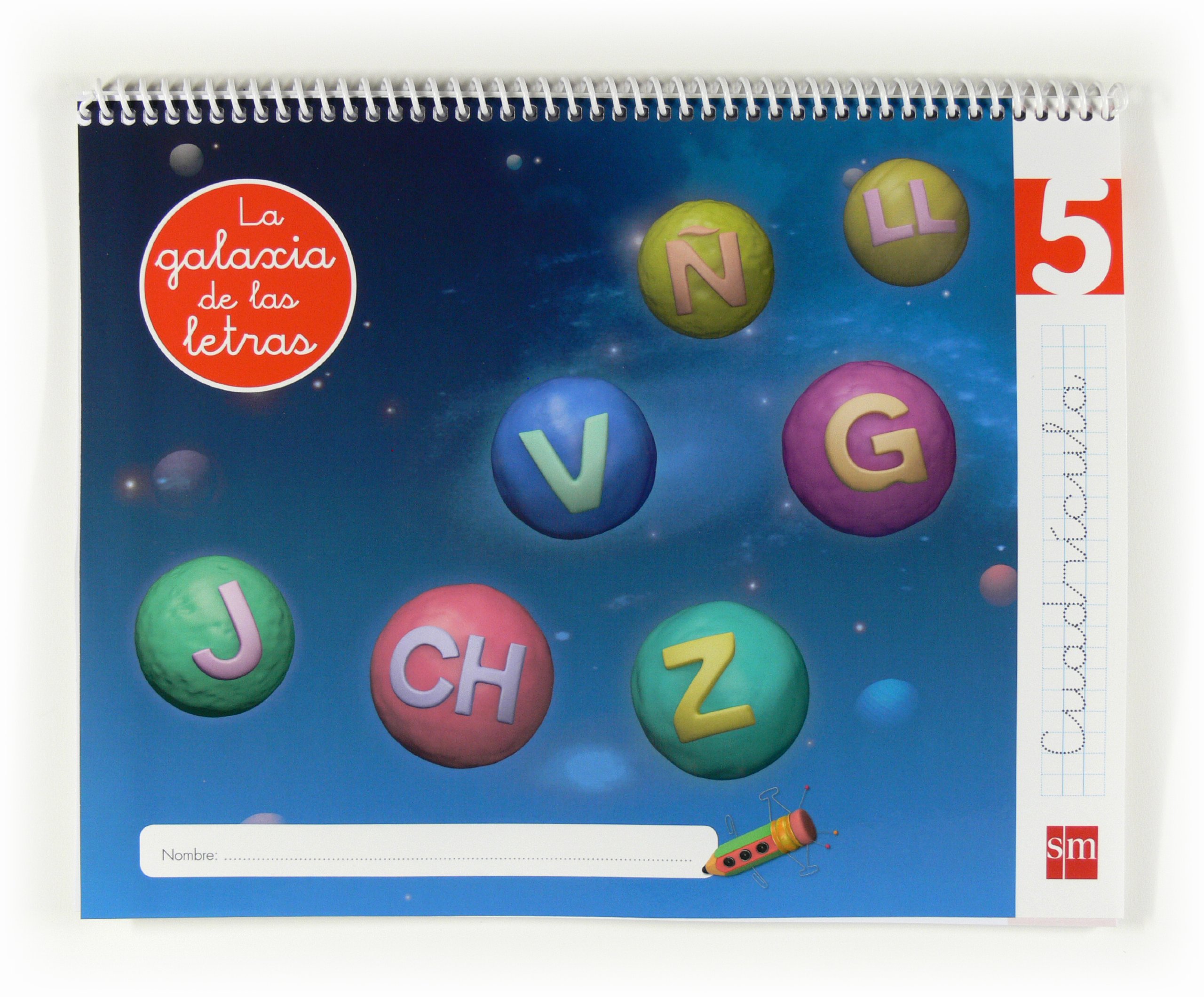 Lectoescritura 5, Cuadrícula. La galaxia de las letras
