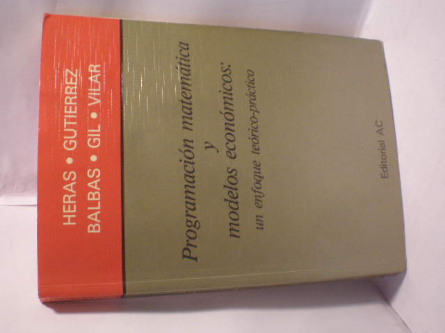 Programación matemática y modelos económicos
