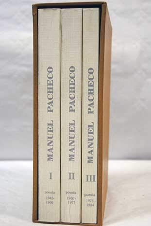 Poesía de Manuel Pacheco