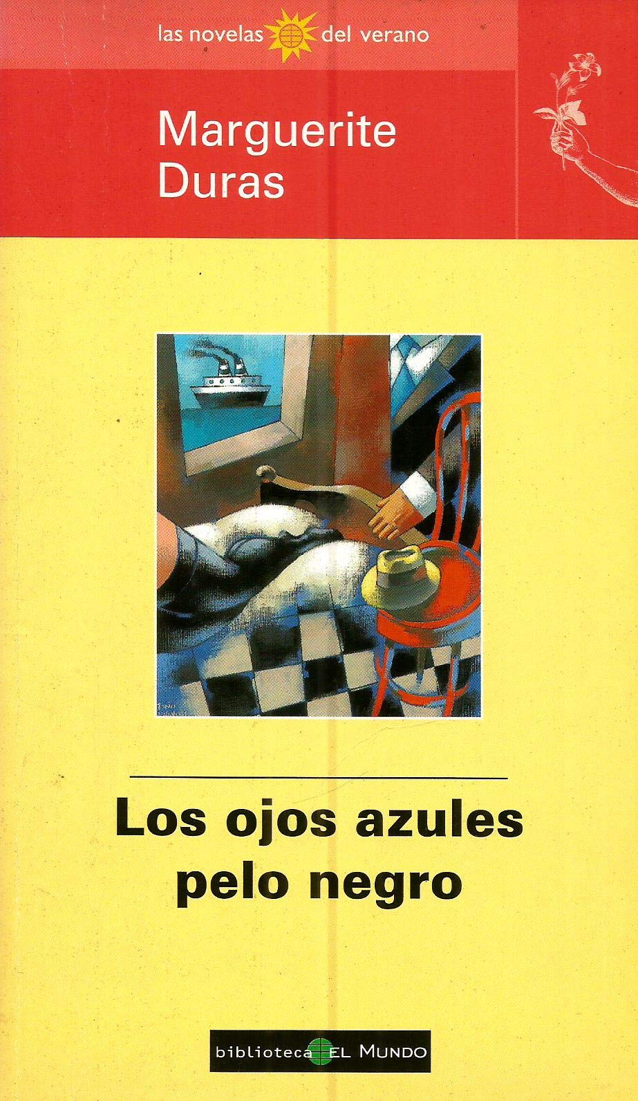 Los ojos azules pelo negro