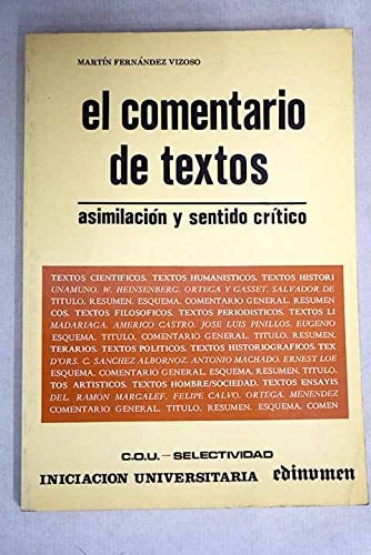 El comentario de textos