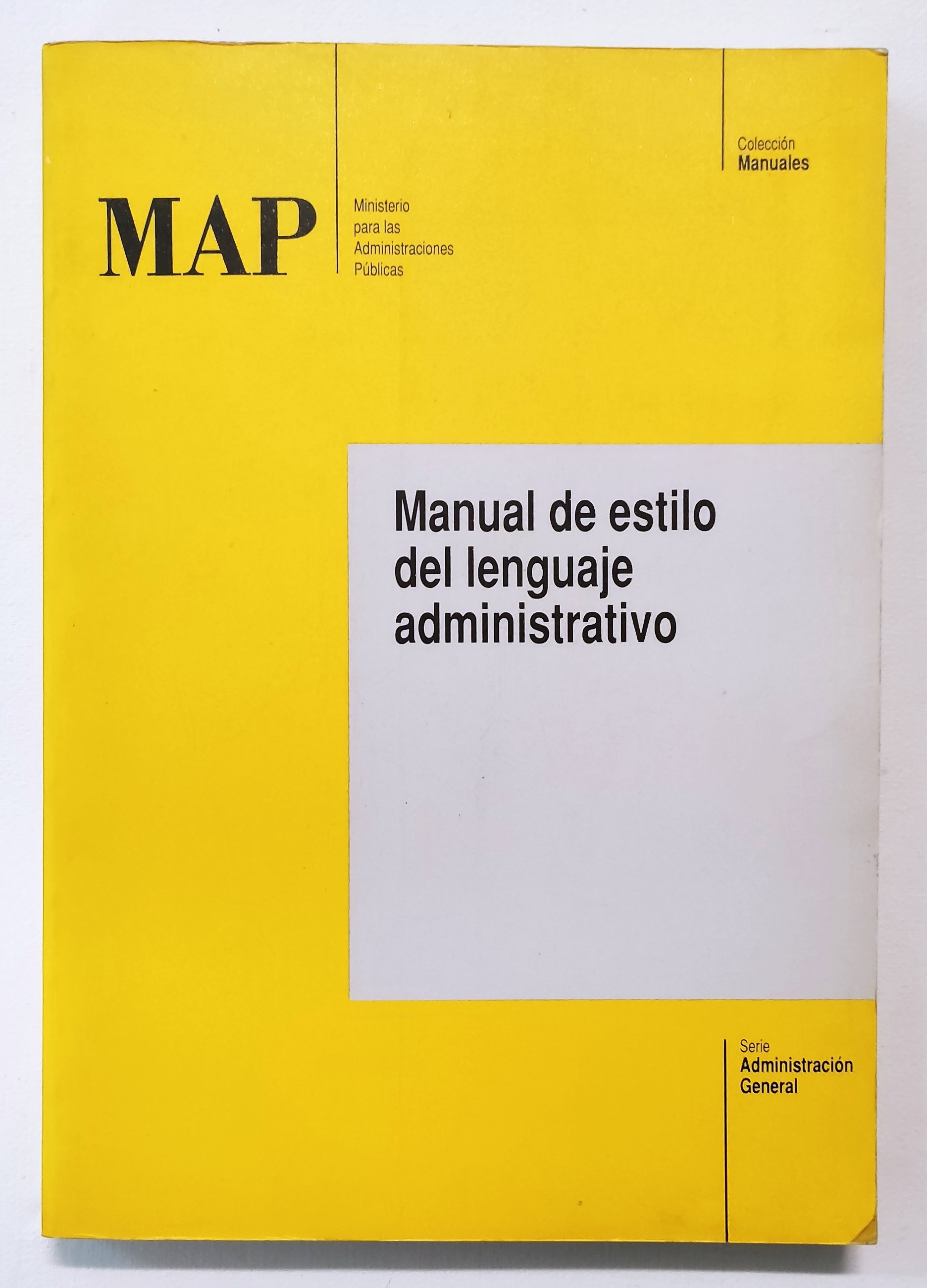 Manual de estilo del lenguaje administrativo