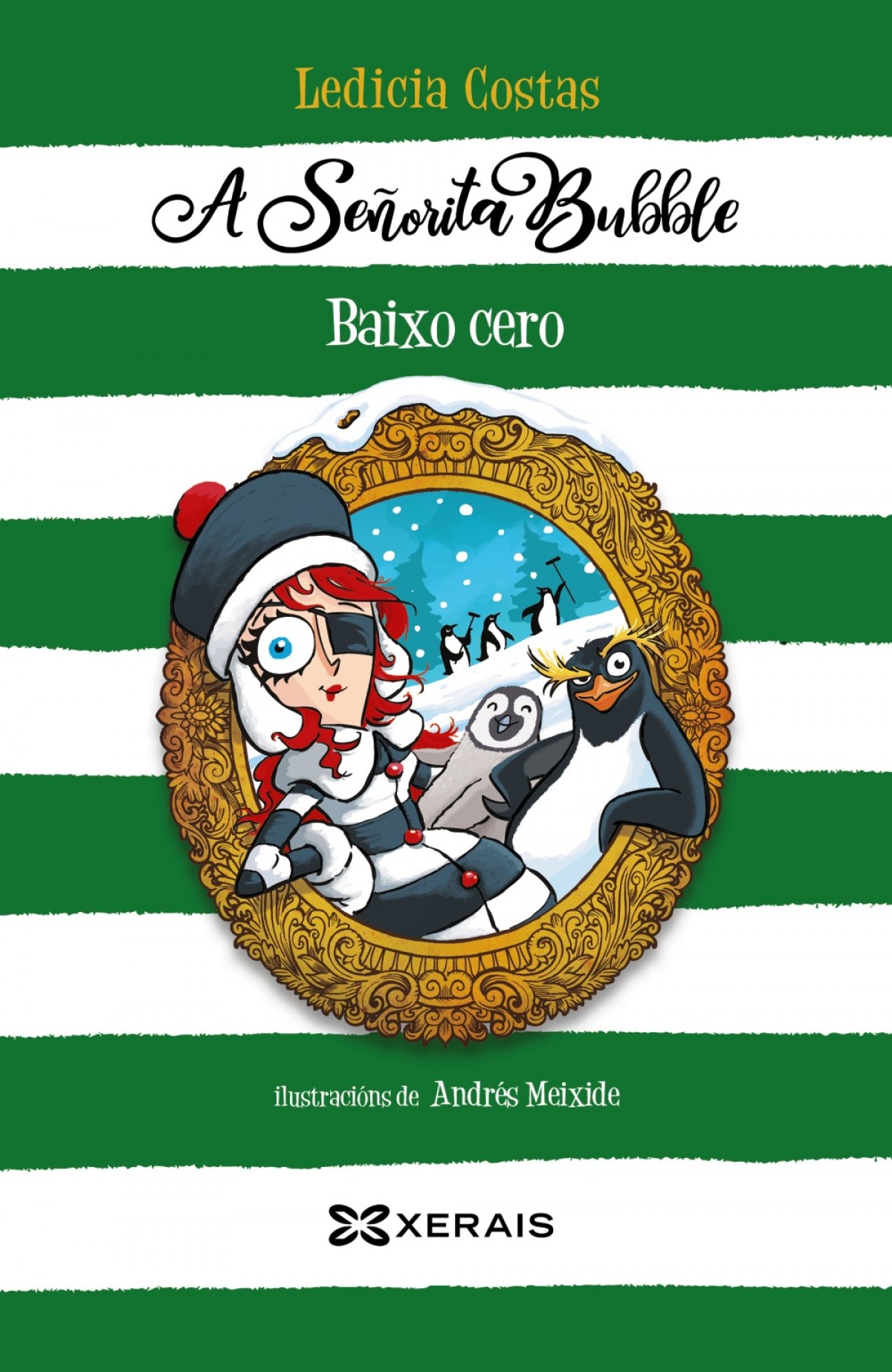 A Señorita Bubble baixo cero