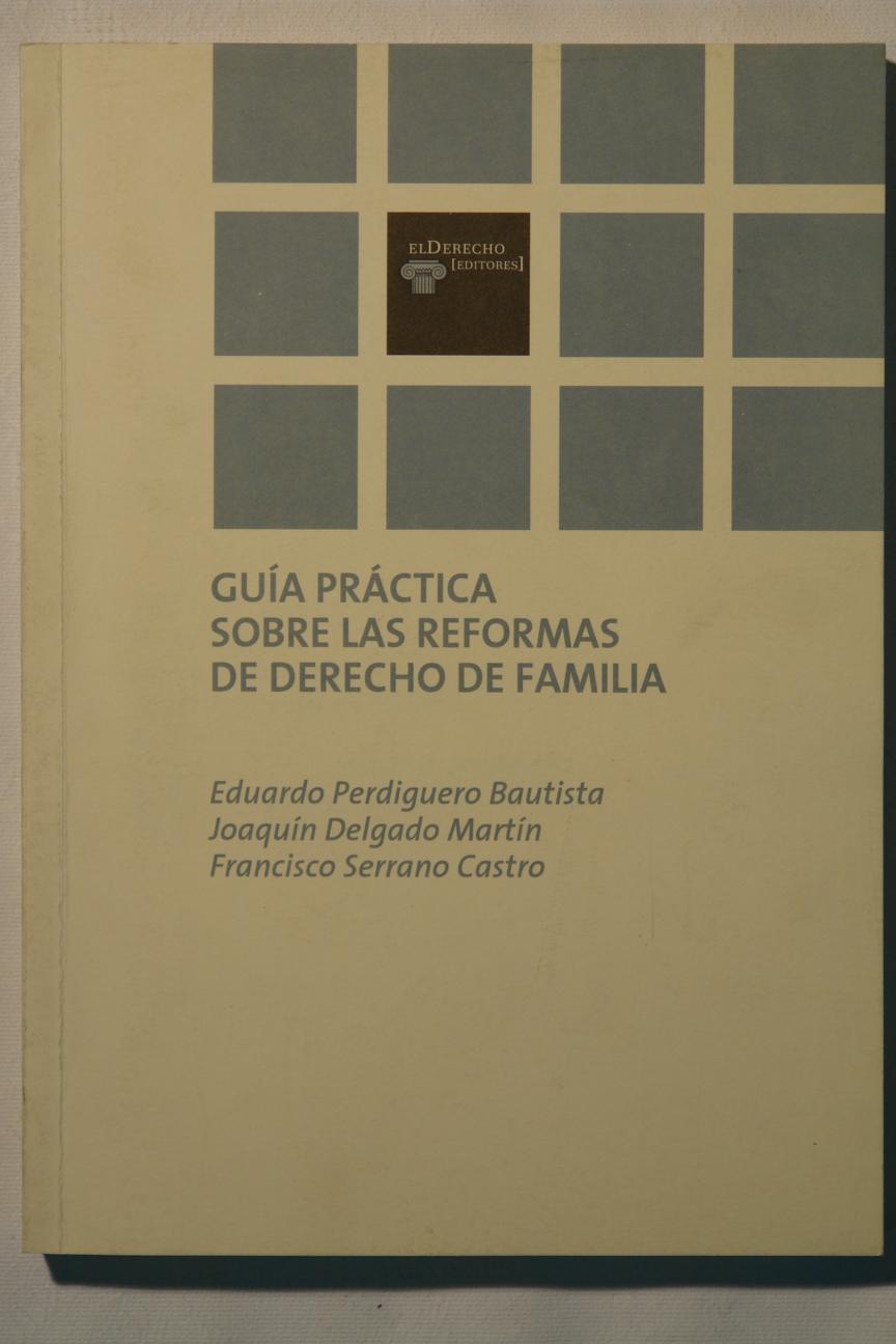 Guía práctica sobre las reformas de Derecho de familia