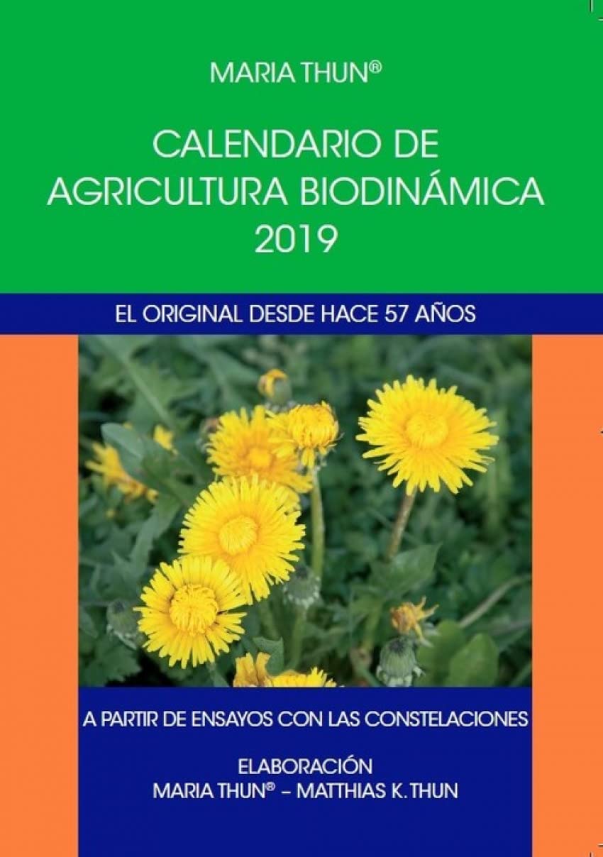 Calendario de agricultura biodinámica 2019