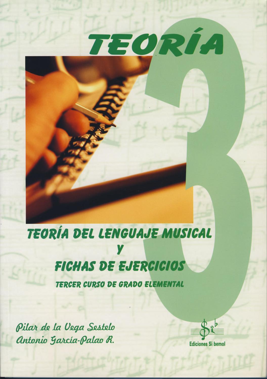 Teoría del lenguaje musical y fichas de ejercicios
