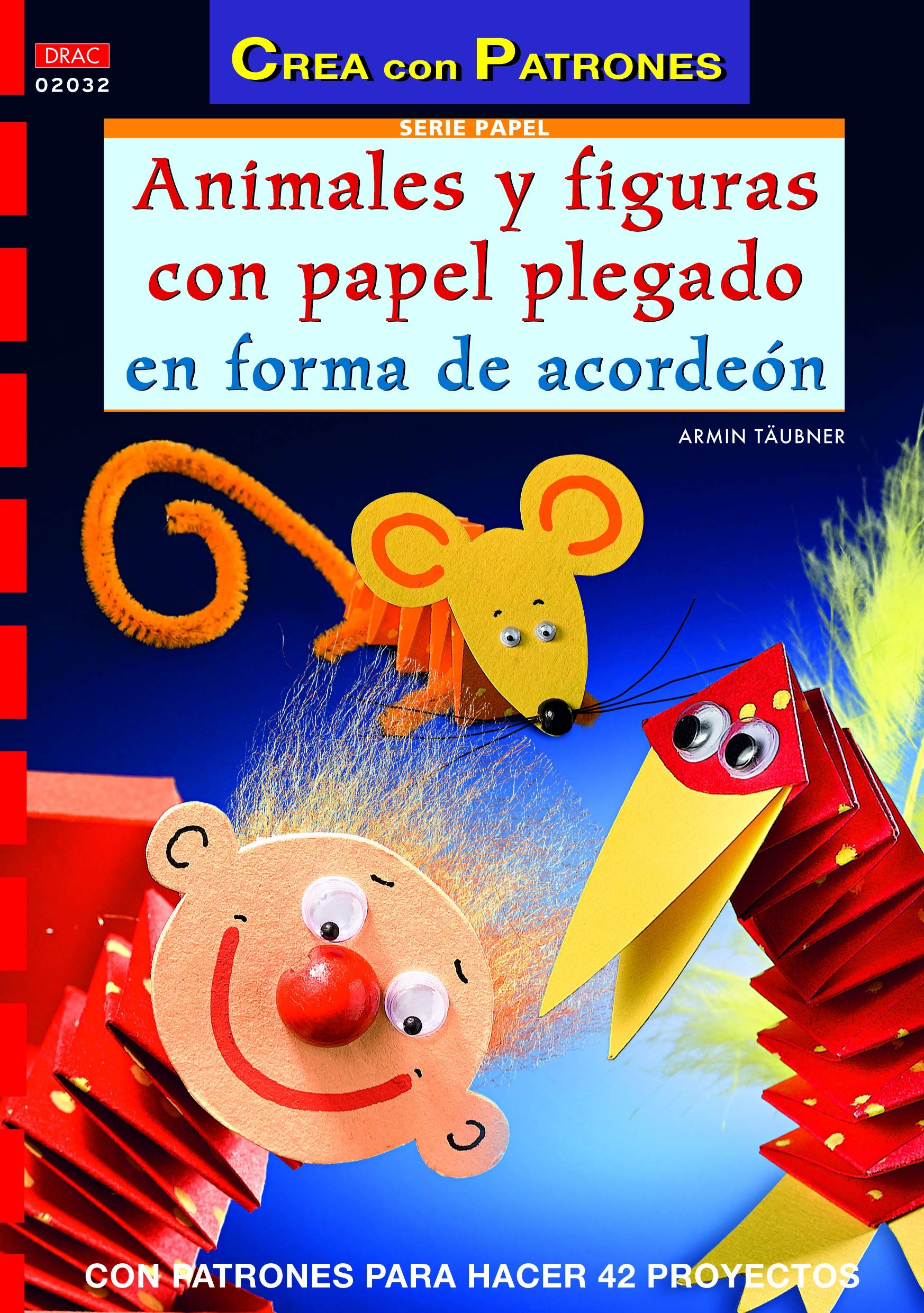 Animales y figuras con papel plegado en forma de acordeón