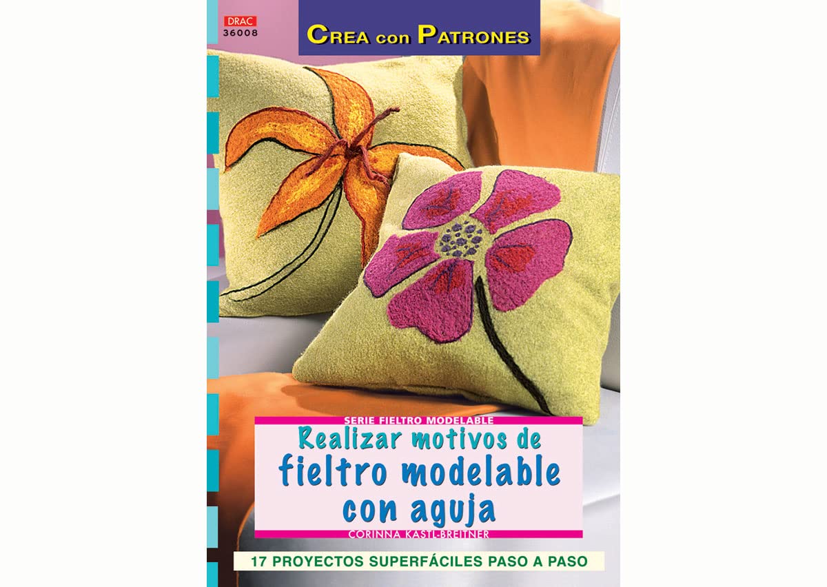 Realizar motivos de fieltro modelable con aguja