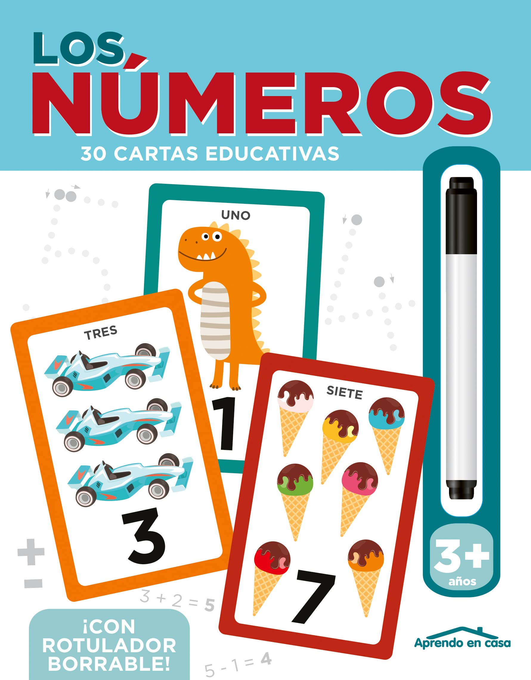 Números de 3 a 5 Años. Tarjetas Educativas