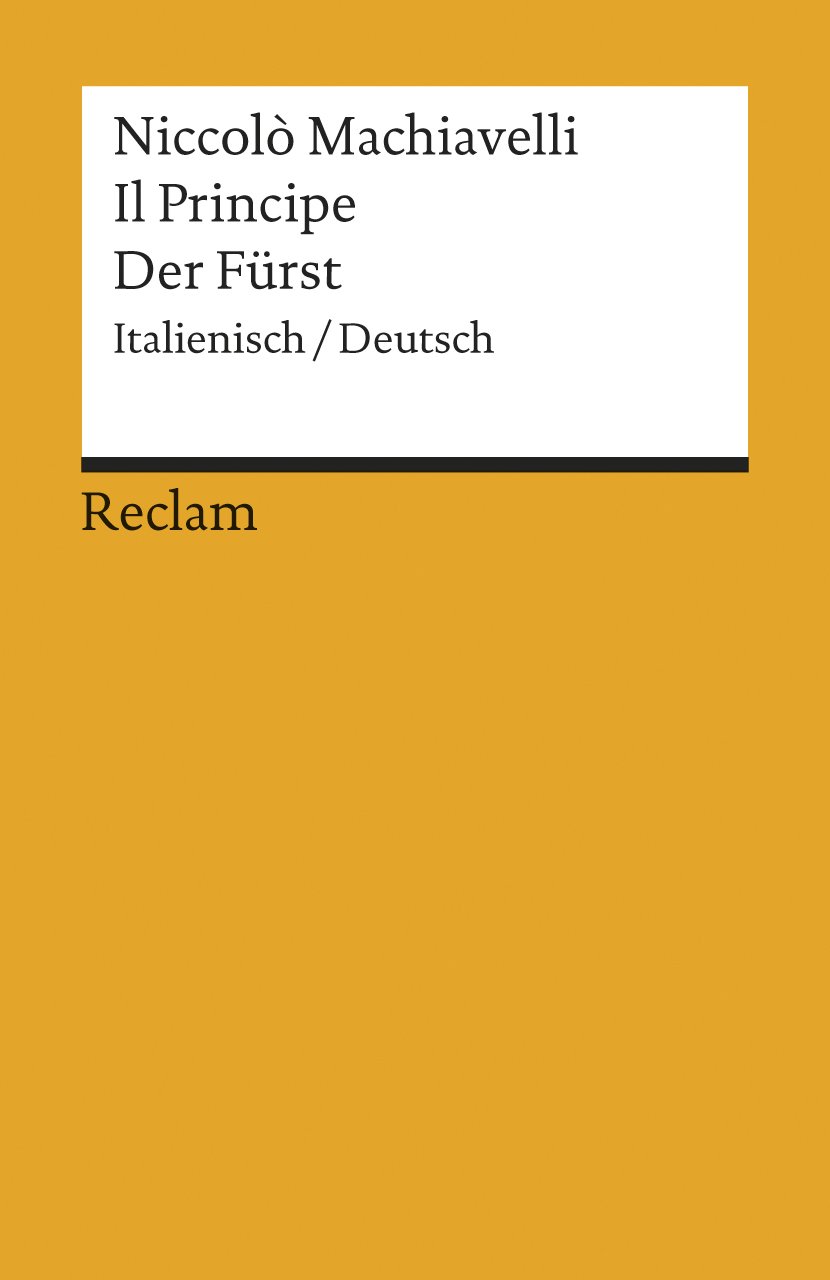 Der Fürst / Il Principe: Italienisch/deutsch: 1219