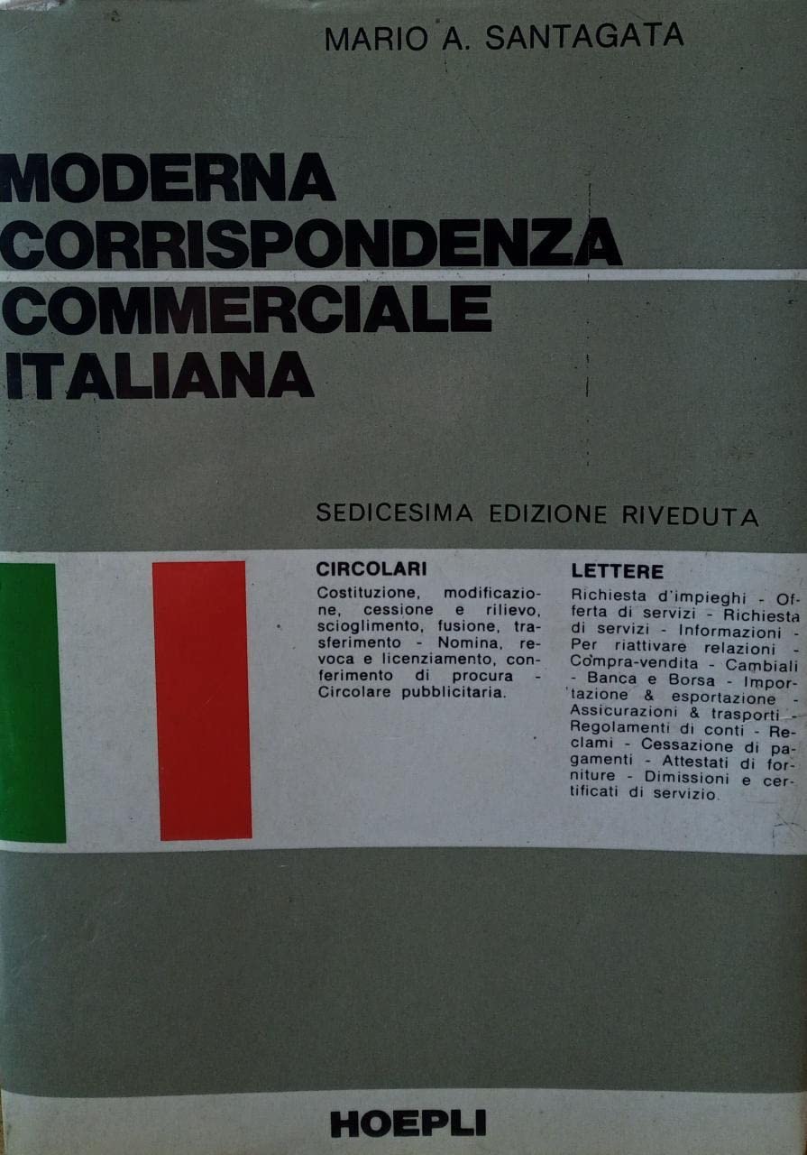 Moderna corrispondenza commerciale italiana