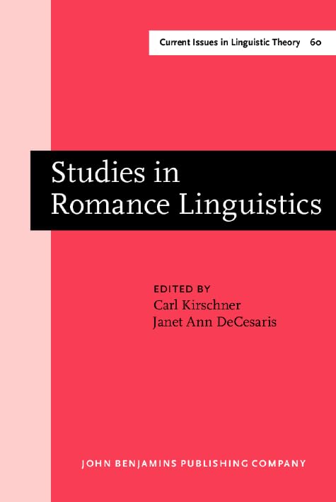 Studies in Romance Linguistics