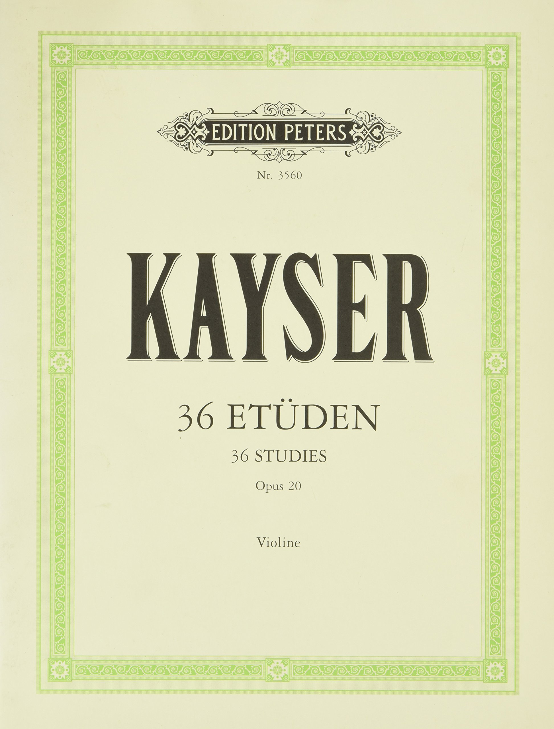 36 Etüden Op. 20 "für Die Violine"